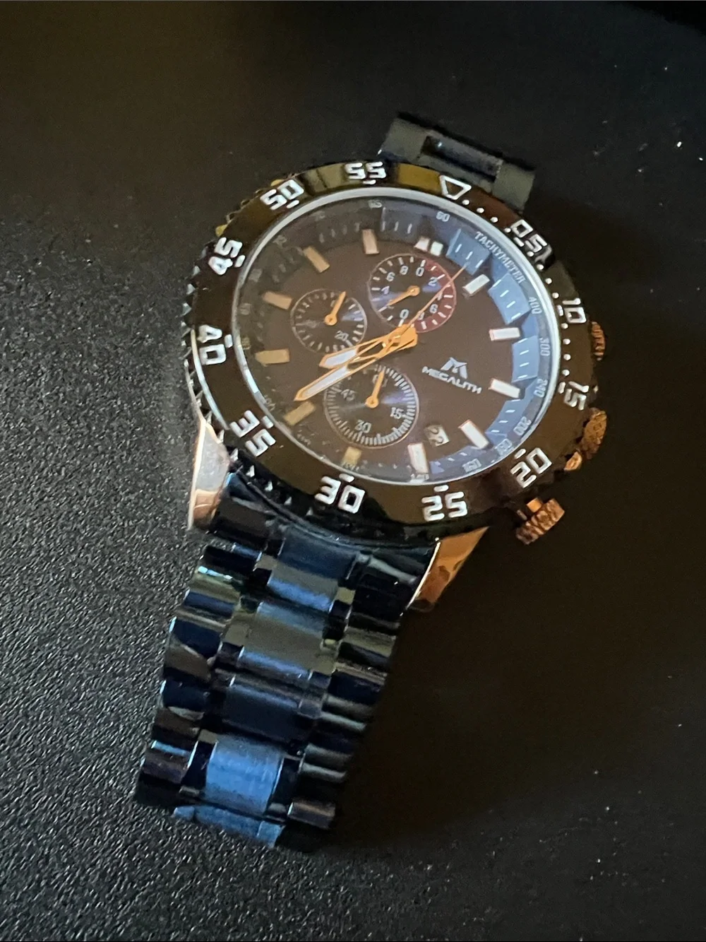 Megalith dark blue Chronograph Men's Watch 8087